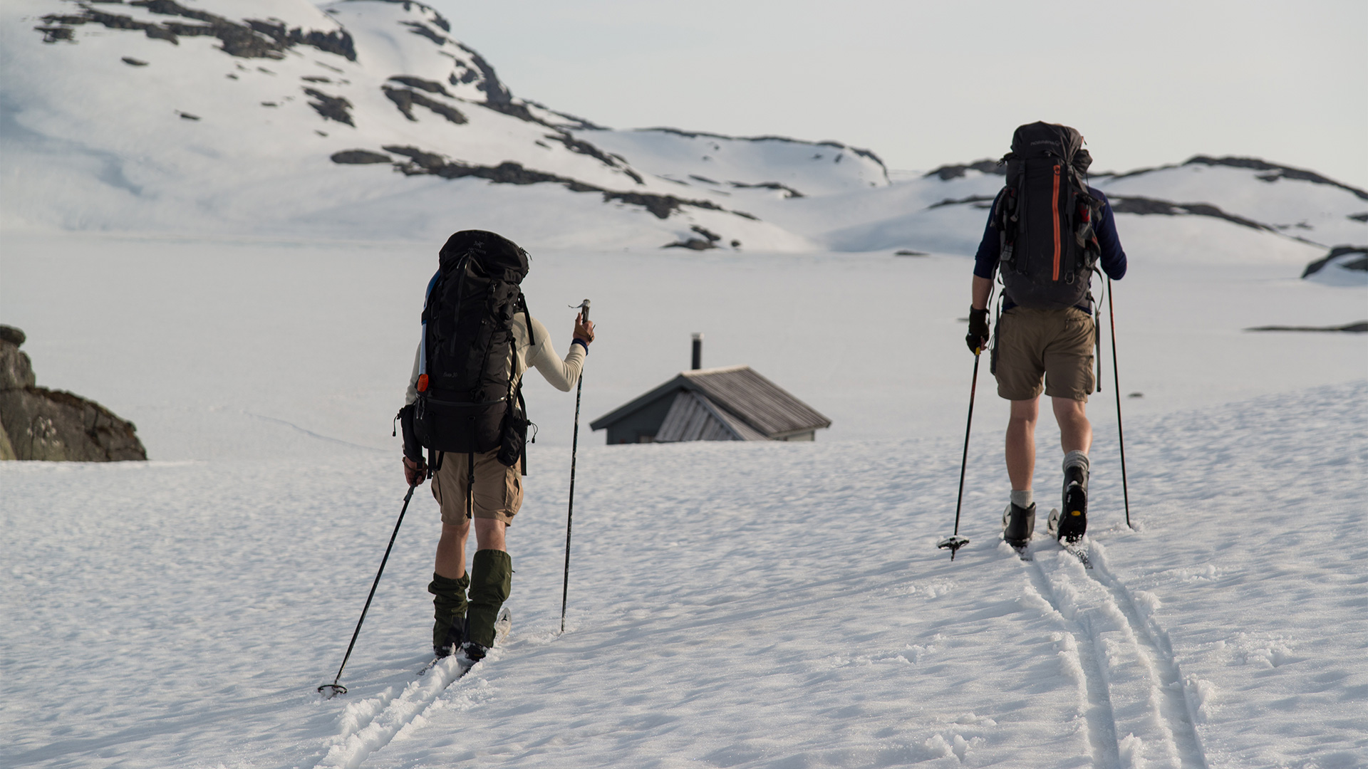 People hiking.